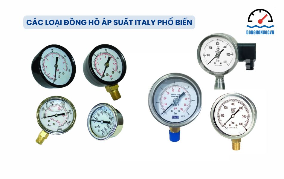 Các loại đồng hồ áp suất Italy phổ biến