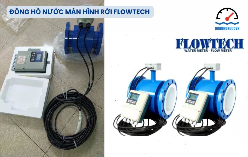 Đồng hồ nước màn hình rời Flowteck