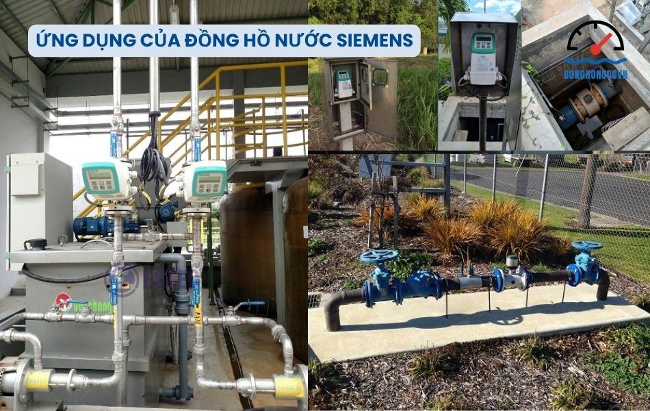 Ứng dụng của đồng hồ nước Siemens trong các ngành công nghiệp
