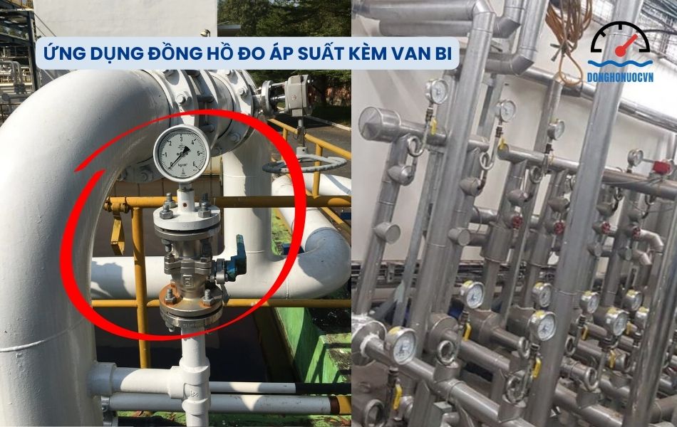 Ứng dụng thực tế của đồng hồ áp suất kèm van bi