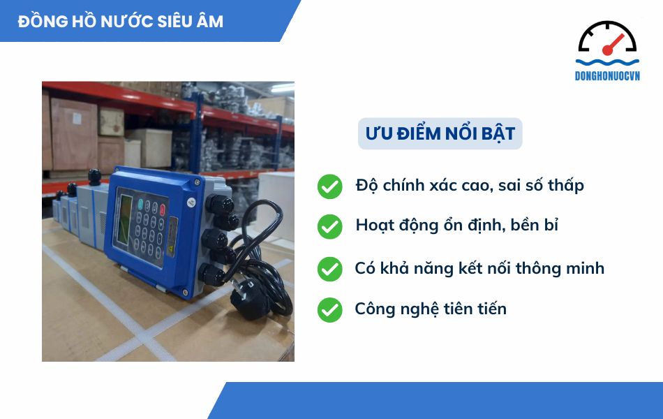 Ưu điểm vượt trội của đồng hồ đo lưu lượng nước siêu âm