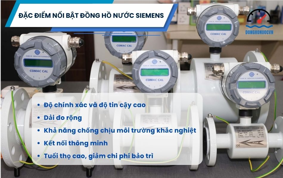Đặc điểm nổi bật của dòng đồng hồ nước Siemens