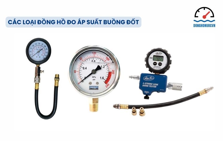 Các loại đồng hồ đo áp suất buồng đốt phổ biến trên thị trường