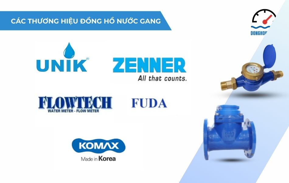 các thương hiệu đồng hồ nước gang