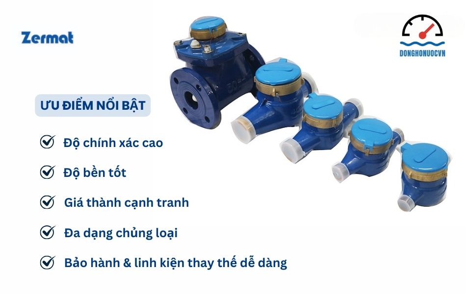 đặc điểm nổi bật của đồng hồ nước zermat