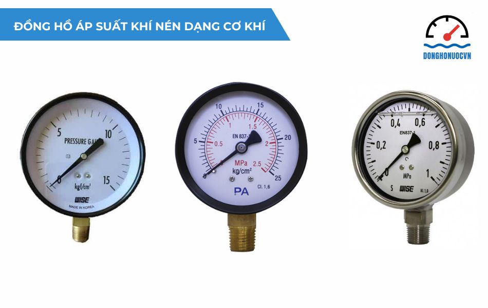 Đồng hồ áp suất khí nén dạng cơ khí