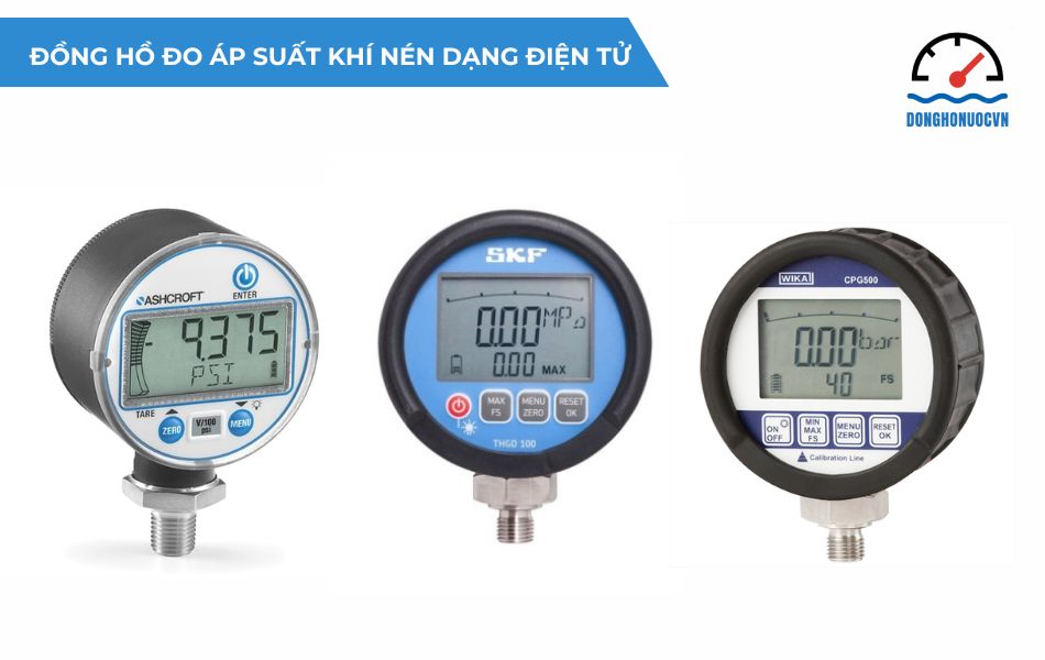 Đồng hồ đo áp suất khí nén dạng điện tử