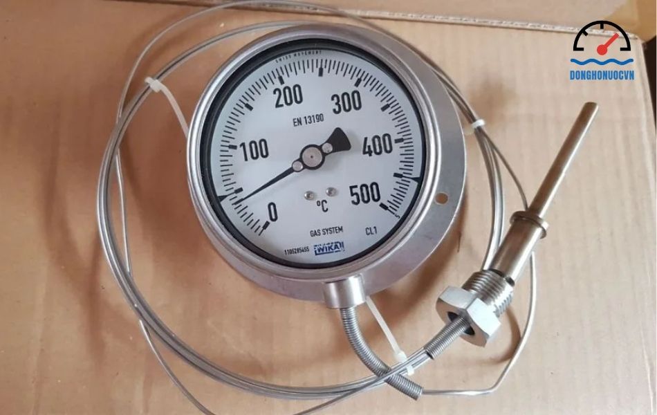 Đồng hồ đo nhiệt độ dạng dây thương hiệu Wika
