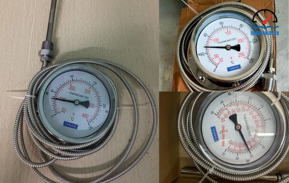 Đồng hồ đo nhiệt độ dạng dây thương hiệu Yamaki