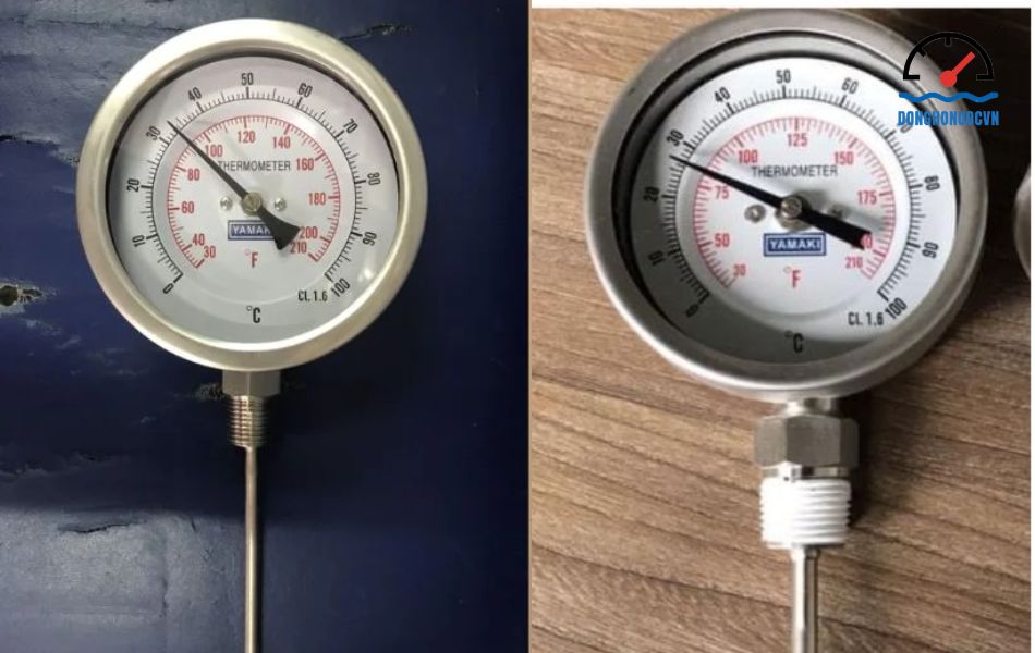 Đồng hồ đo nhiệt độ chân đứng thương hiệu Yamaki