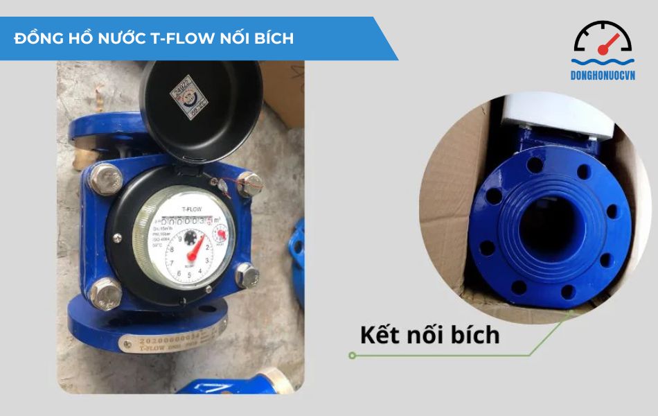 Đồng hồ nước T-Flow nối bích