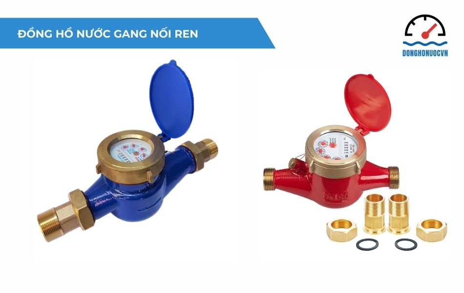Đồng hồ gang nối ren