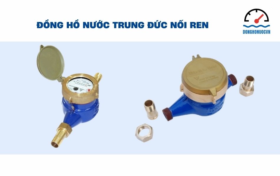 đồng hồ nước trung đức nối ren