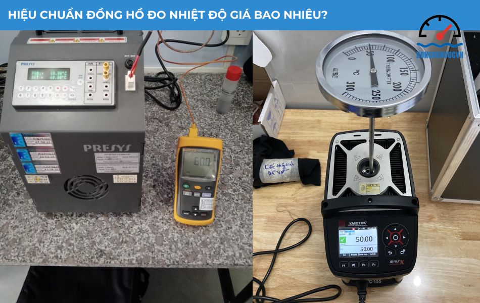 Chi phí hiệu chuẩn đồng hồ đo nhiệt độ