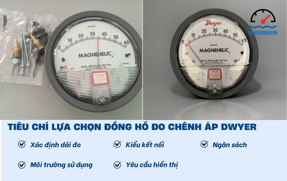 Kinh nghiệm chọn mua đồng hồ đo chênh áp Dwyer
