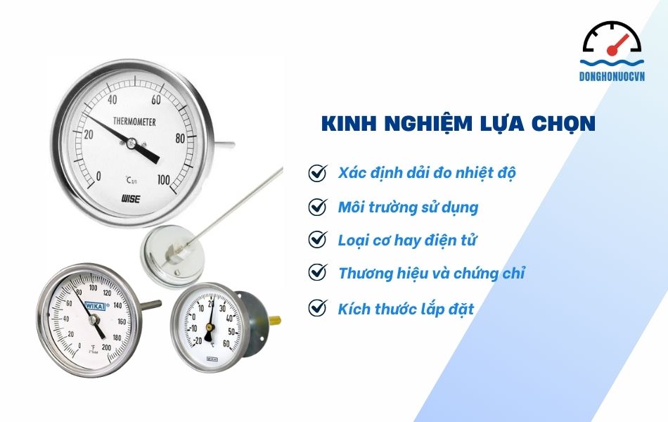 Hướng dẫn lựa chọn đồng hồ đo nhiệt độ chân sau