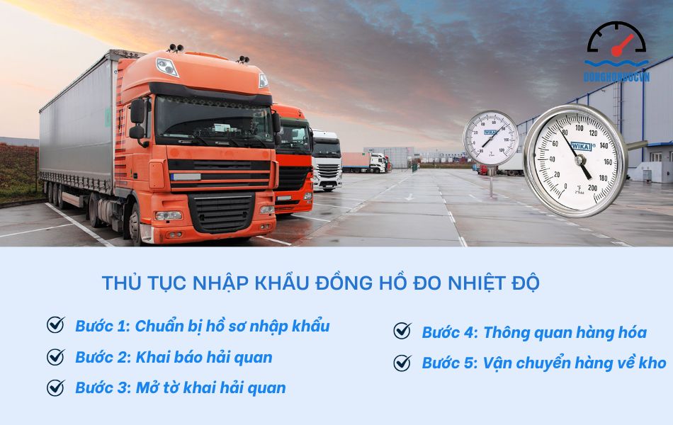 Quy trình thủ tục nhập khẩu đồng hồ đo nhiệt độ chuẩn