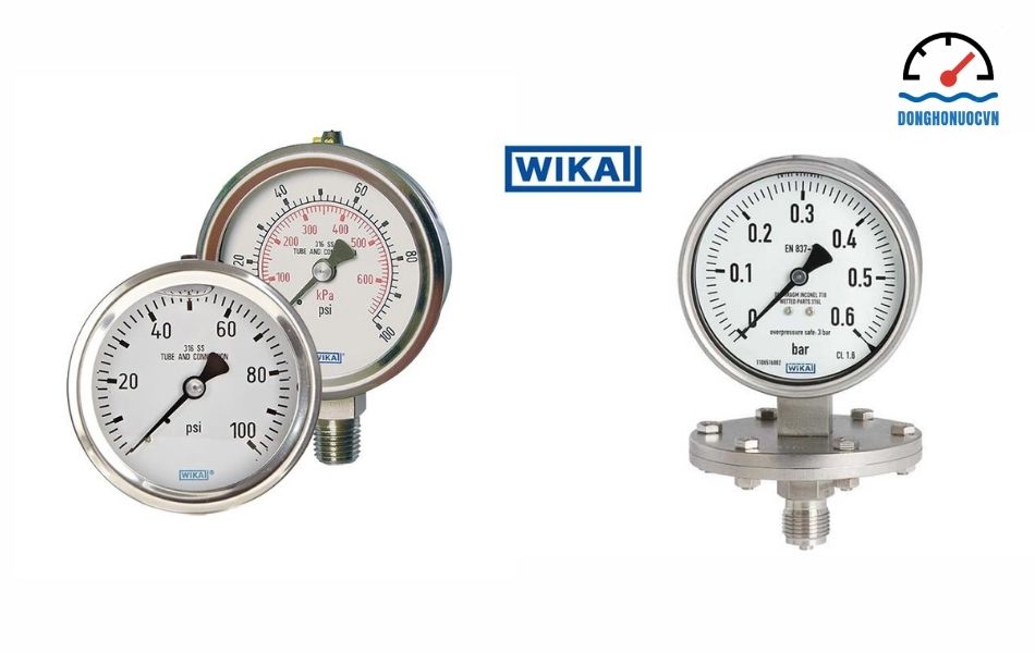Đồng hồ áp suất thương hiệu Wika