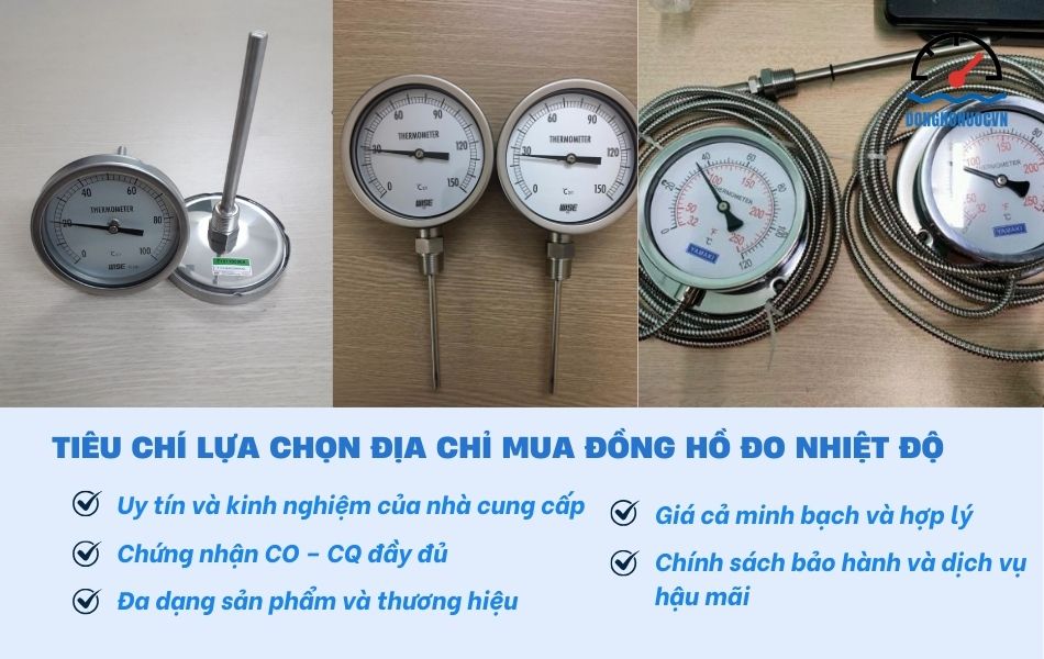 Các tiêu chí khi lựa chọn địa chỉ mua đồng hồ đo nhiệt độ