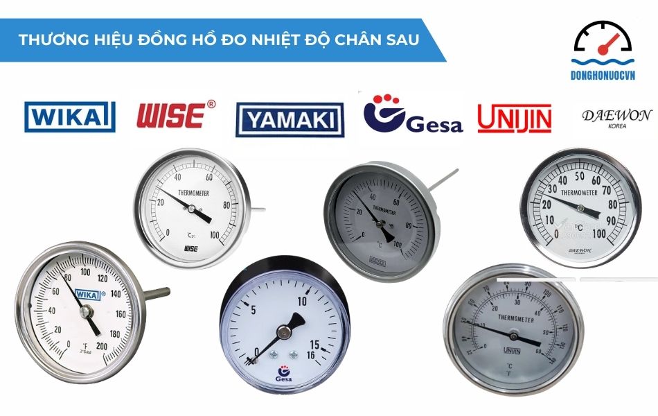 Top 6 thương hiệu đồng hồ đo nhiệt độ chân sau được tin dùng