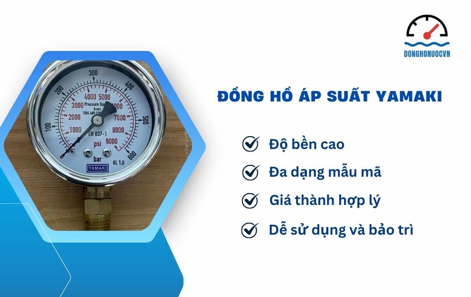 Đặc điểm nổi bật của đồng hồ đo áp suất thương hiệu Yamaki