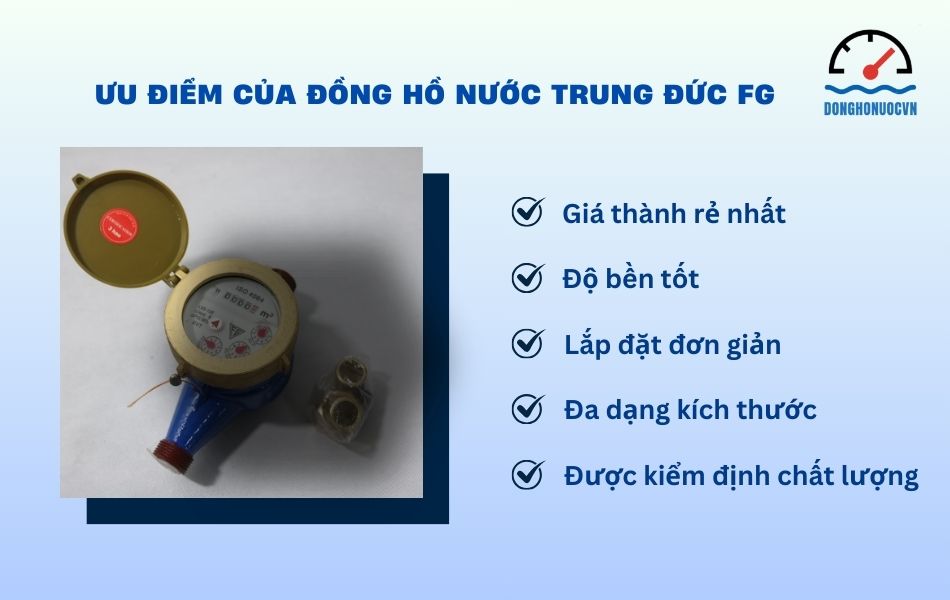 ưu điểm đồng hồ nước trung đức