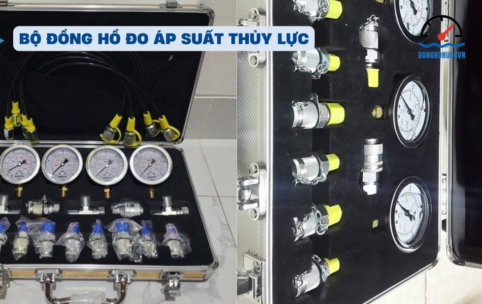 bộ đồng hồ đo áp suất thủy lực