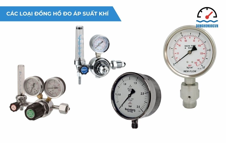 Top 4 loại đồng hồ đo áp suất khí phổ biến trên thị trường