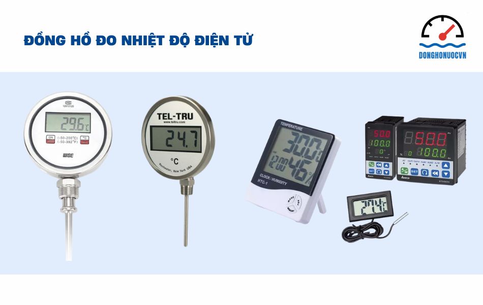 Các loại đồng hồ đo nhiệt độ điện tử 