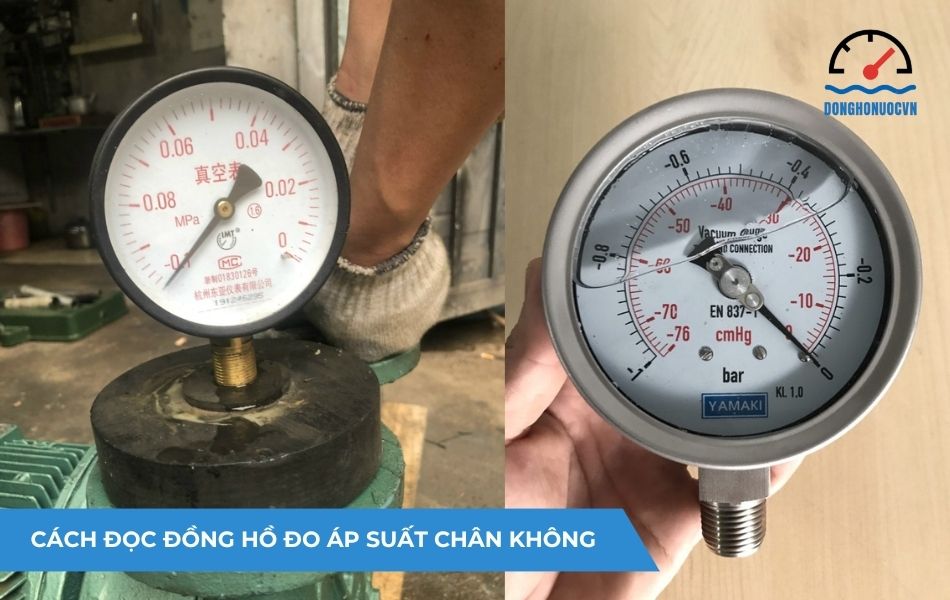 Hướng dẫn cách đọc đồng hồ đo áp suất chân không