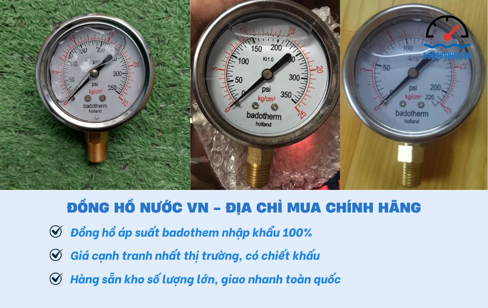 Gợi ý địa chỉ mua đồng hồ áp suất Badotherm chính hãng, giá tốt
