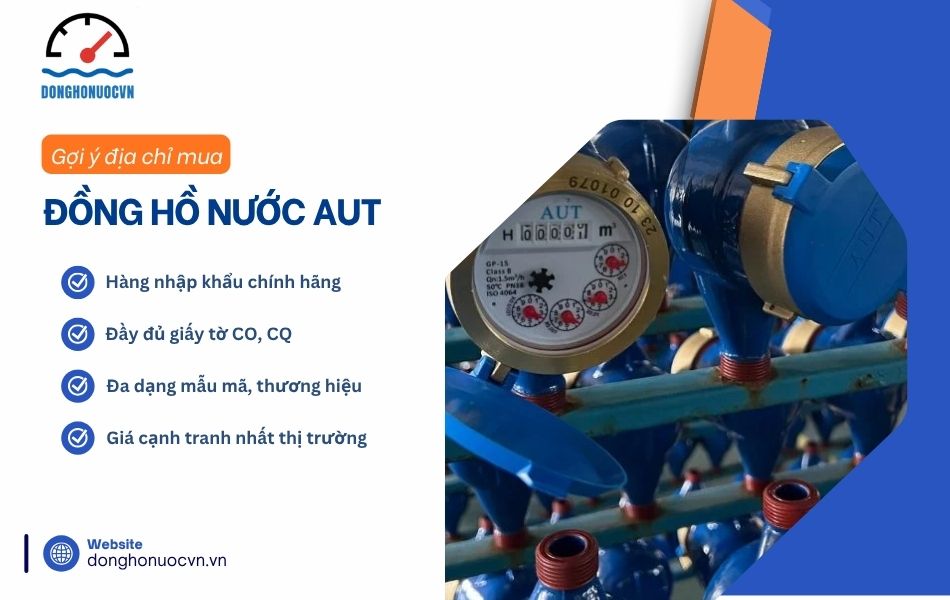 Gợi ý địa chỉ mua đồng hồ nước thương hiệu AUT chính hãng