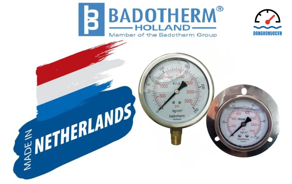 đồng hồ áp suất badotherm