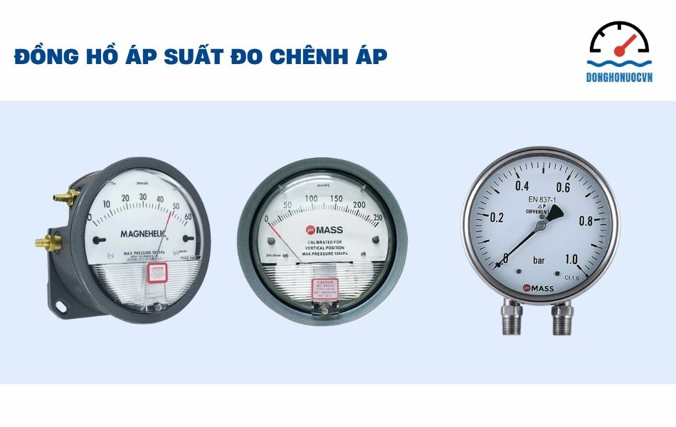 Các loại đồng hồ áp suất đo chênh áp