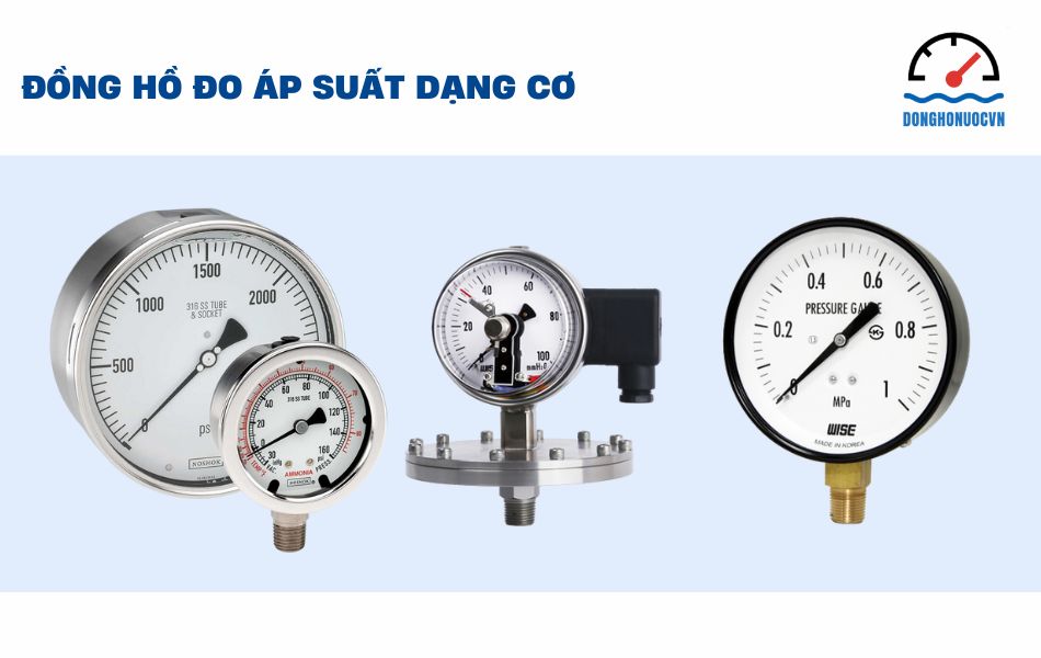 Các loại đồng hồ đo áp suất dạng cơ