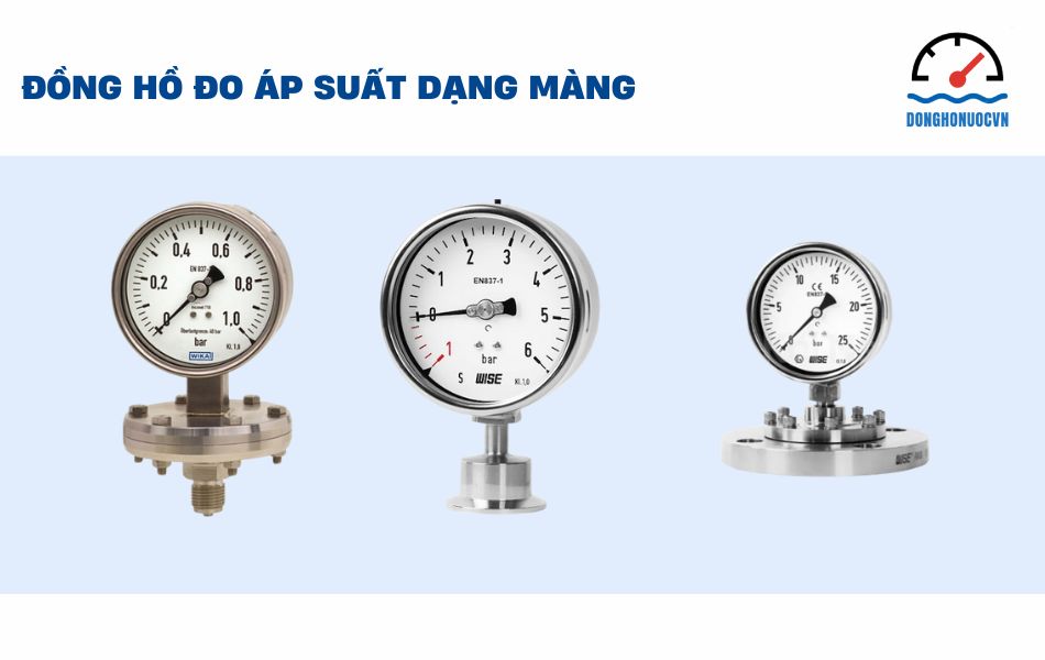 Các loại đồng hồ đo áp suất dạng màng