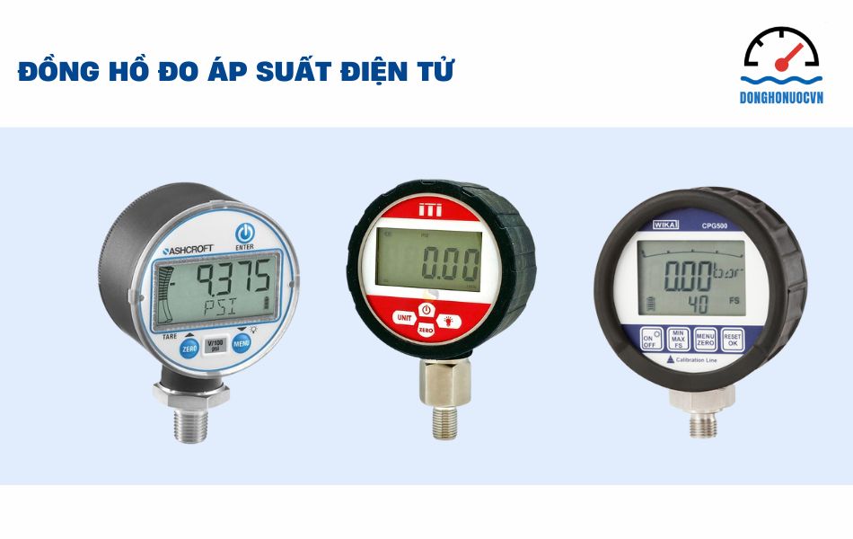 Các loại đồng hồ đo áp suất điện tử