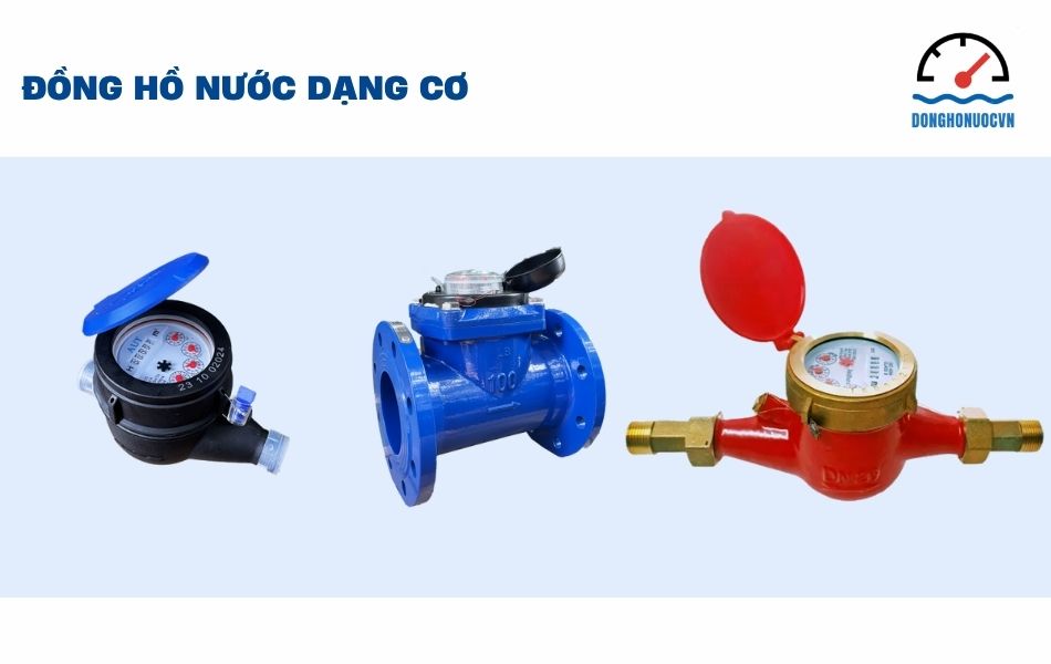 Các loại đồng hồ đo nước dạng cơ