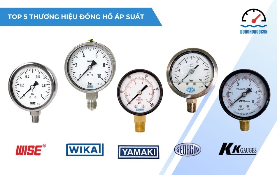 Các thương hiệu đồng hồ áp suất uy tín trên thị trường