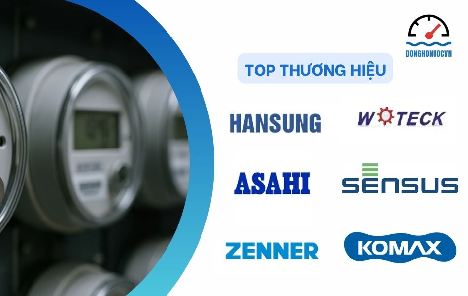 Các thương hiệu đồng hồ nước dùng trong công nghiệp phổ biến hiện nay
