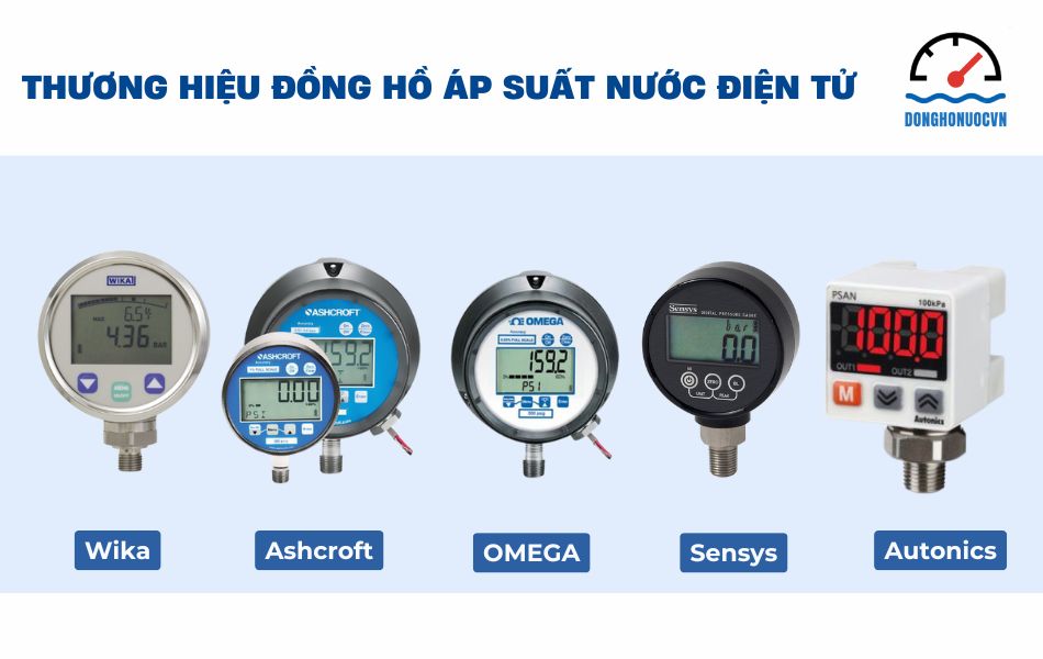 Top 5 thương hiệu đồng hồ áp suất nước điện tử được tin dùng