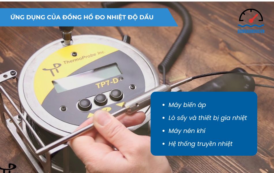 Ứng dụng của đồng hồ đo nhiệt độ dầu 