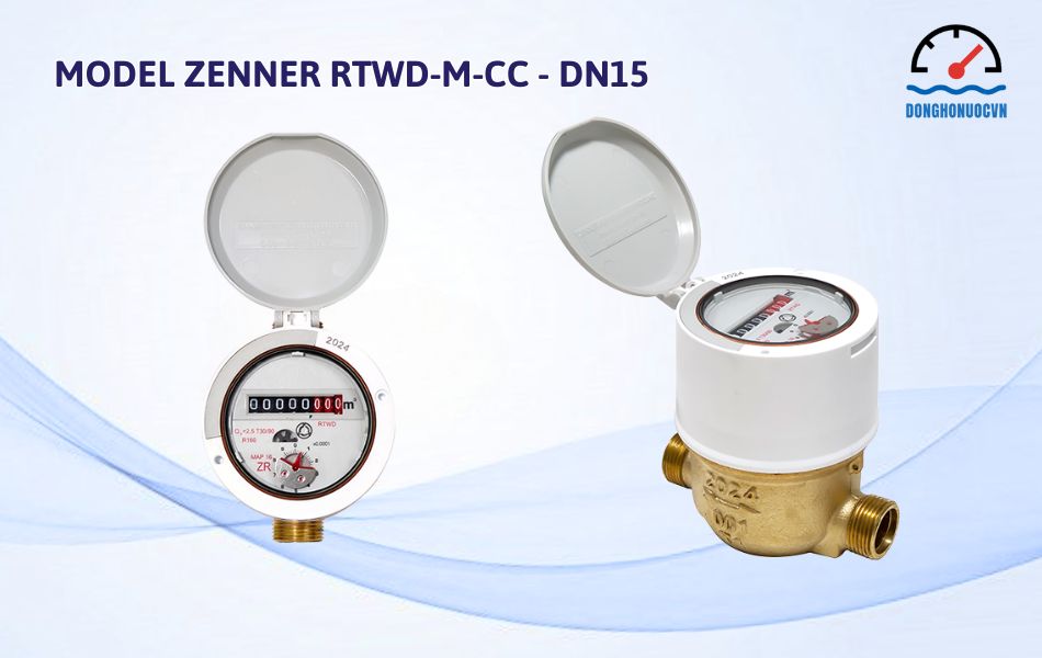 Đồng hồ đo nước nóng Zenner model Zenner RTWD-M-CC - Dạng piston quay