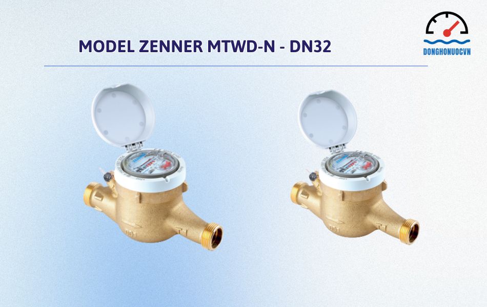 Đồng hồ đo nước nóng Zenner DN32 model MTWD-N (Phiên bản tiêu chuẩn)