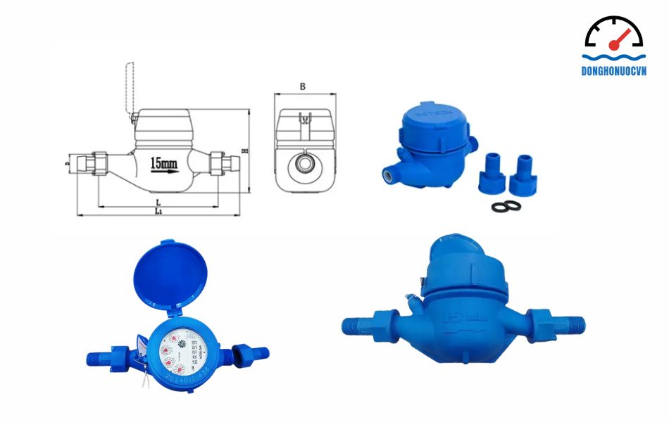 Đồng hồ nước sạch cấp B Woteck WTSG Đài Loan