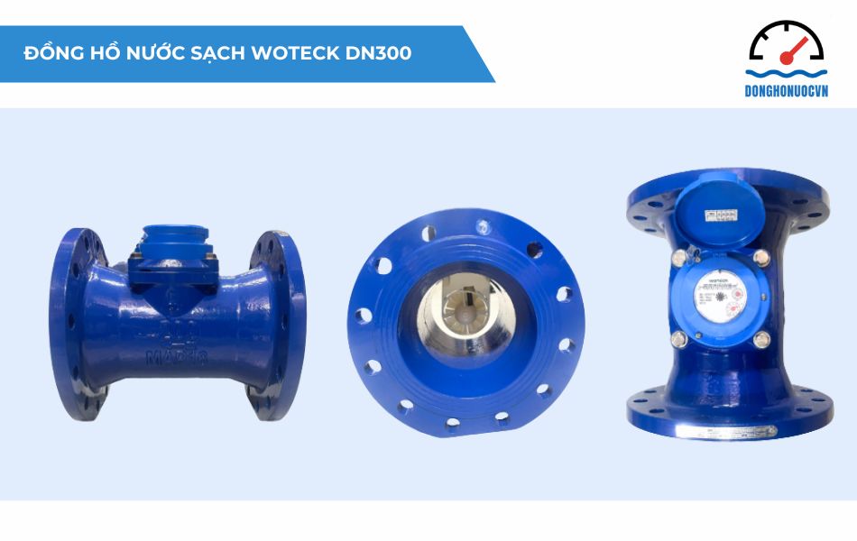 Đồng hồ nước sạch dạng cơ Woteck DN300 | Cấp B - Model LXLC