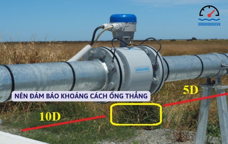 Tuân thủ khoảng cách đoạn ống thẳng để đảm bảo kết quả đo chính xác