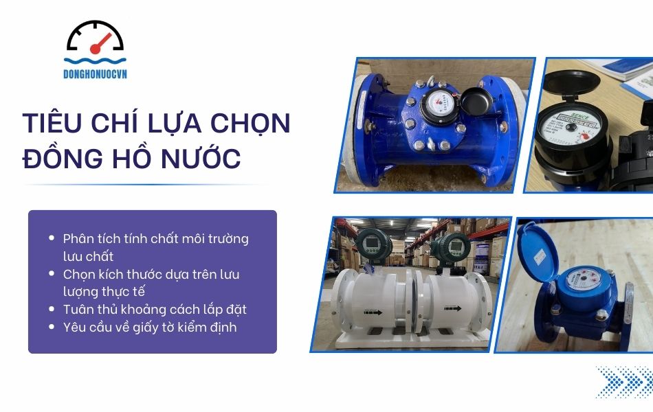 4 Tiêu chí quan trọng khi lựa chọn đồng hồ nước cho hệ thống