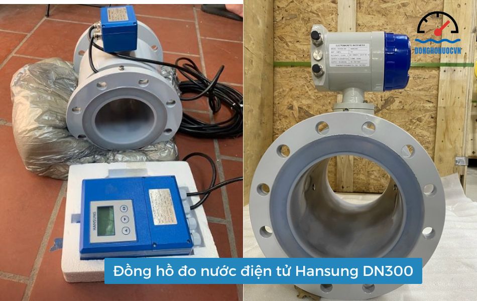 Đồng hồ đo nước điện tử Hansung DN300 giá tốt