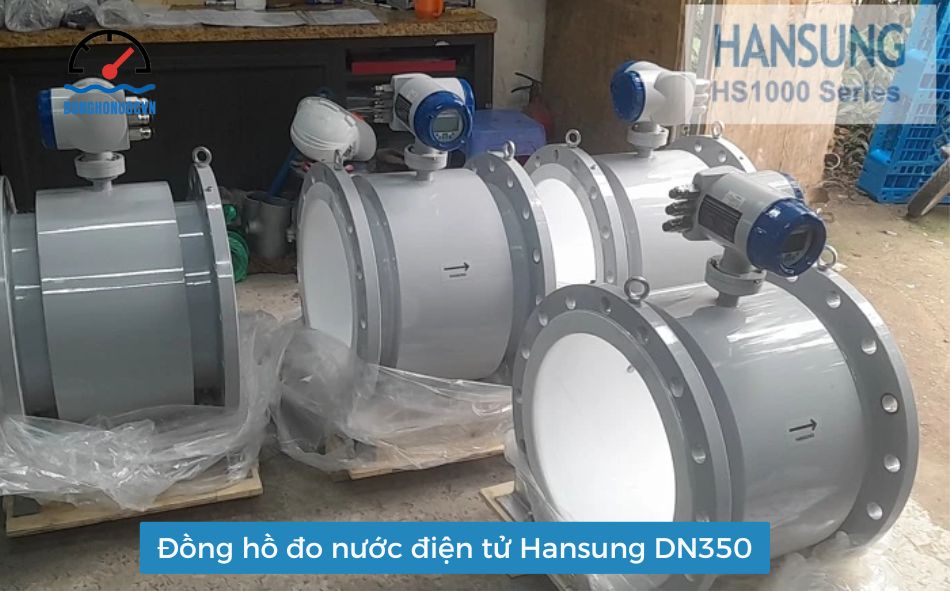 Đồng hồ đo nước điện tử Hansung DN350 giá tốt